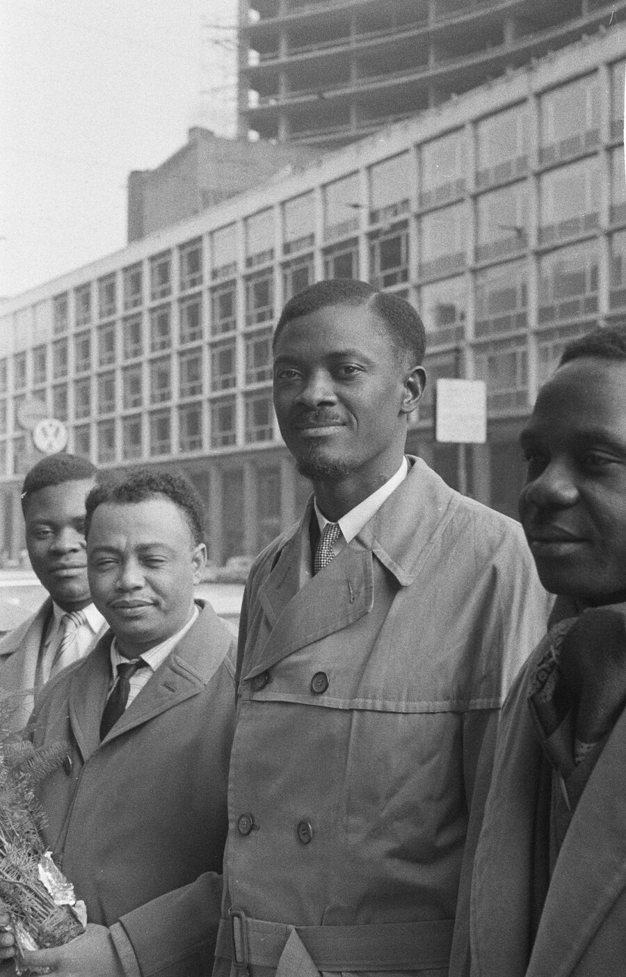 Patrice Lumumba in Brussels during the Round Table Conference, 26 January 1960.